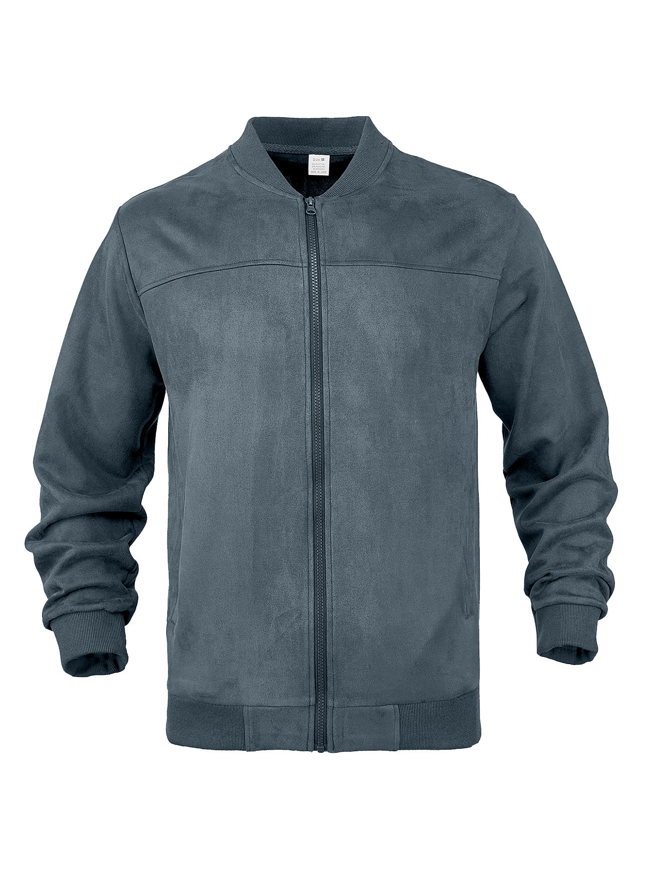 Mens Suede Zip Up Flight Jacket