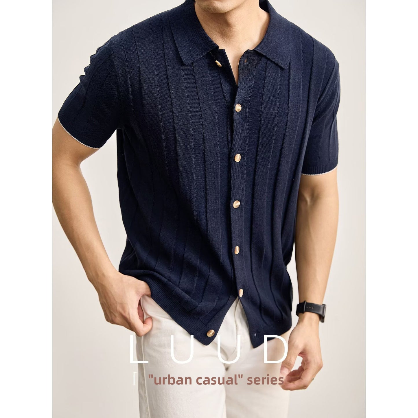 Mens Wrinkle-Resistant Short Sleeve Polo Shirt