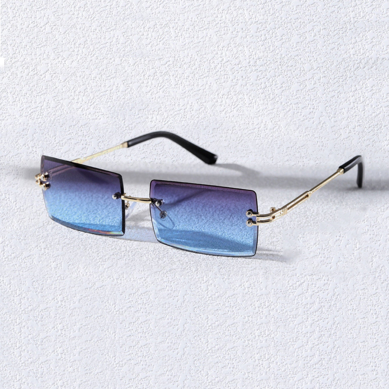 Metal frameless sunglasses