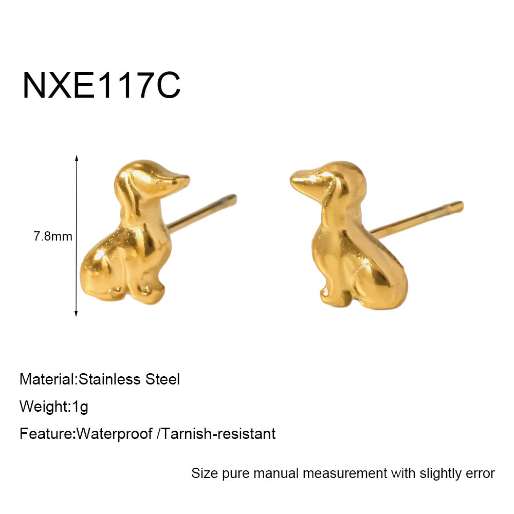 Mini Dog Stud Earrings