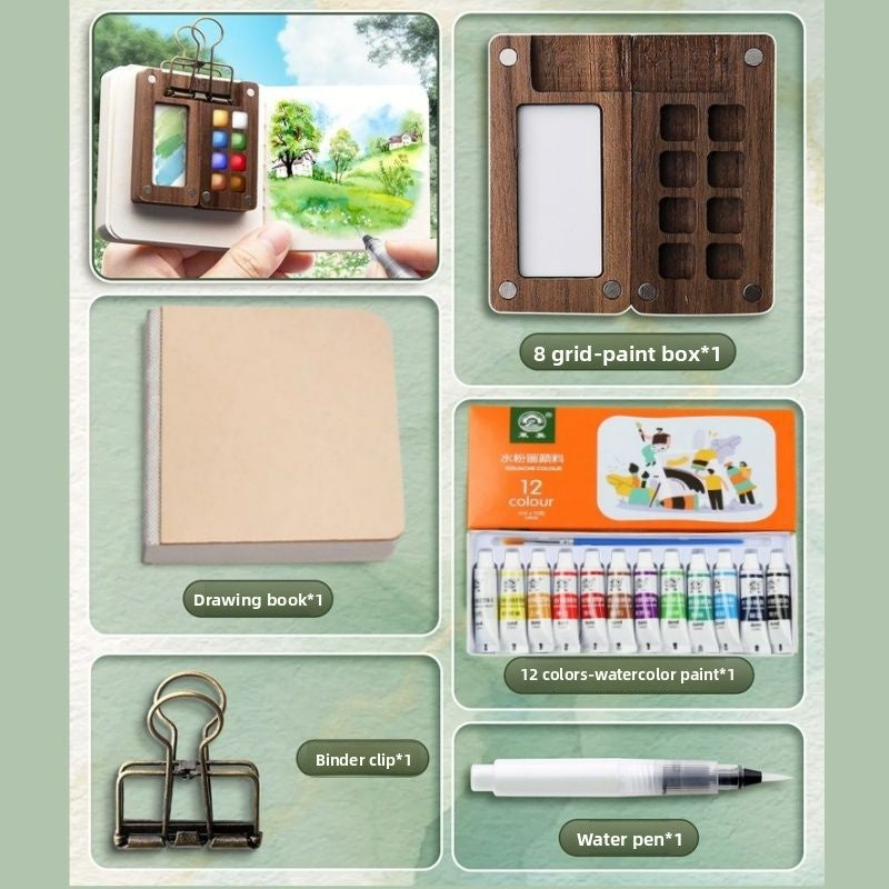 Mini watercolor paint box