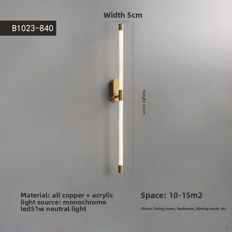Minimalist Crystal LED Wall Lamp