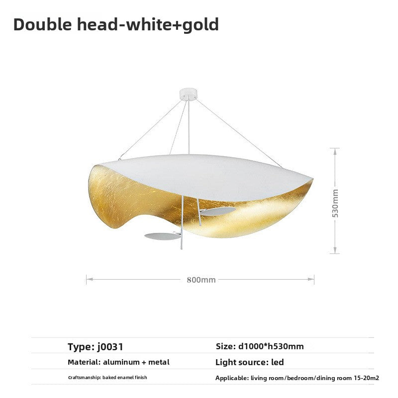 Minimalist Gold Foil Chandelier