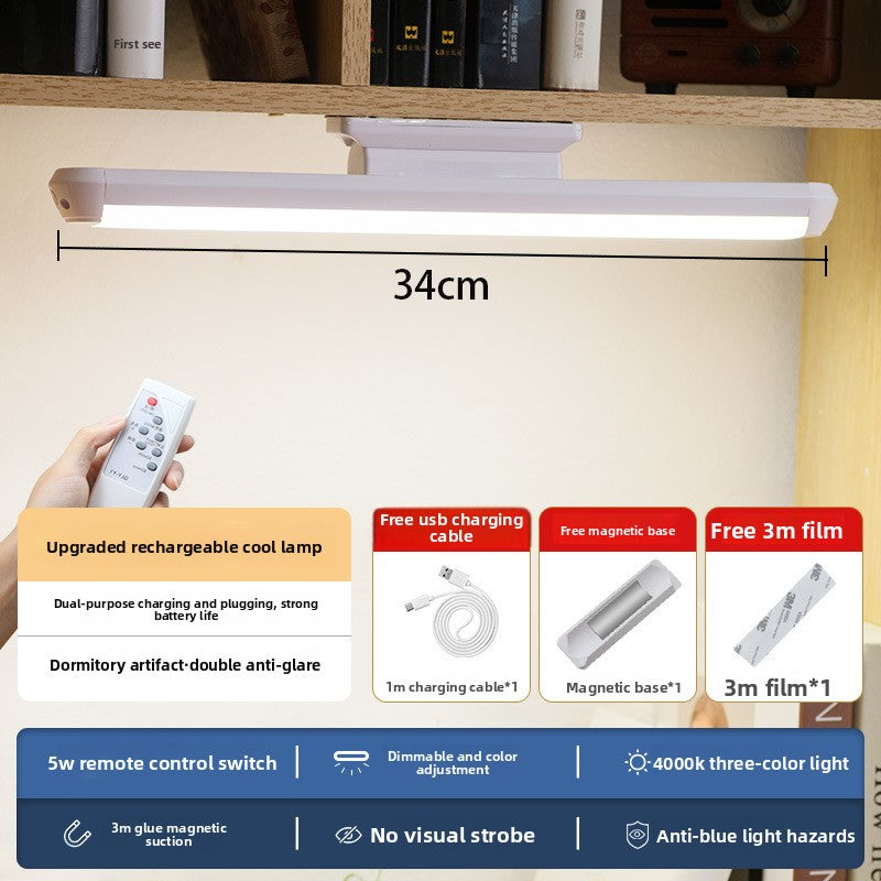 Mirror-mounted LED rechargeable wall lamp