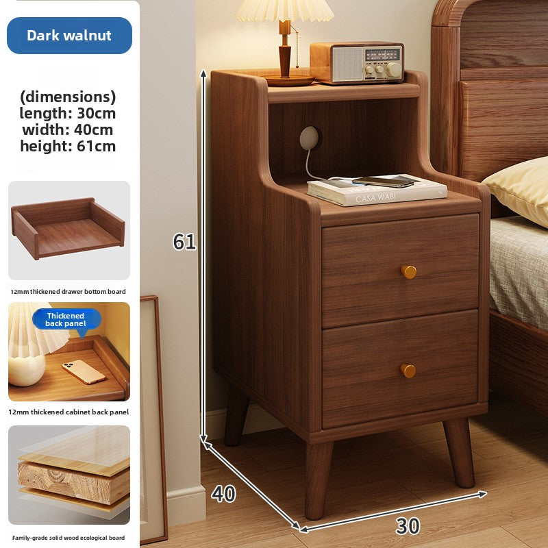 Modern Minimalist Bedside Table with Storage