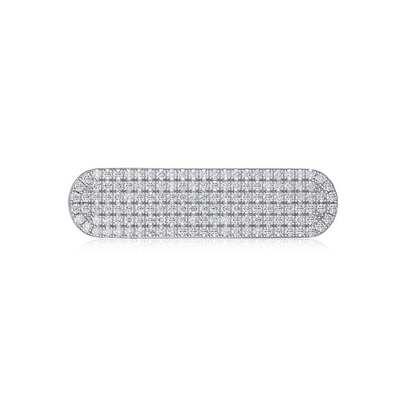 Moissanite Sterling Silver Hair Clip