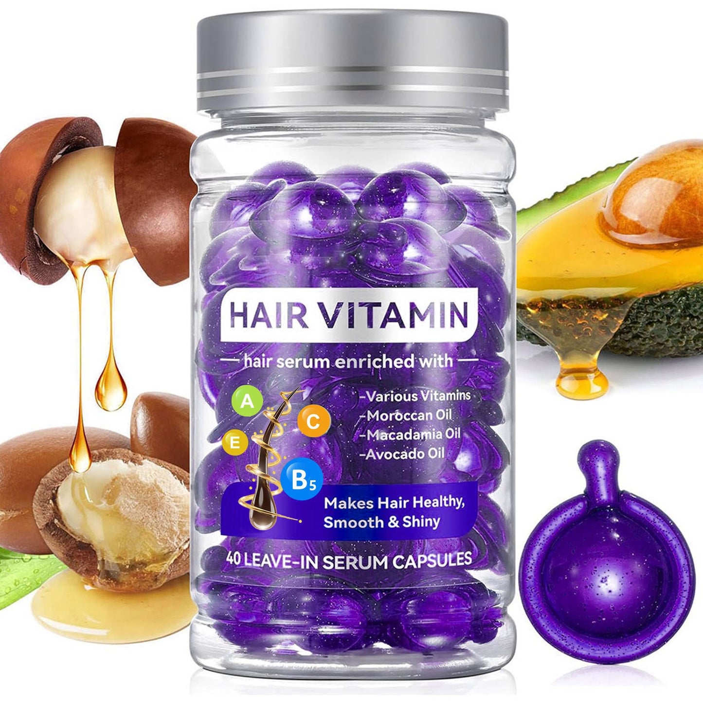 Moroccan Nut Oil Hair Care Essential Oil Capsules