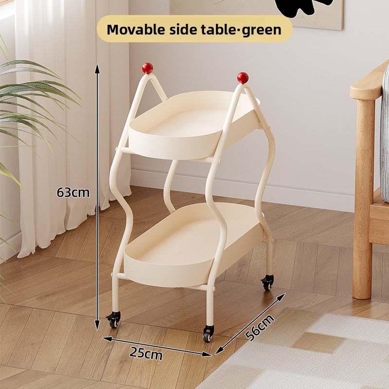 Movable Trolley Side Table