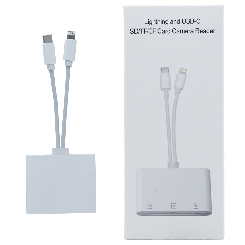 Multi-Function Card Reader for Apple and Type-C Devices