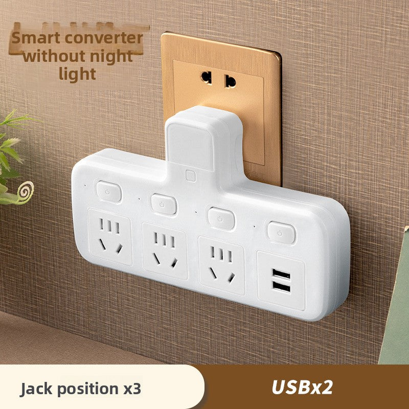 Multi-Function Socket Converter with USB Ports