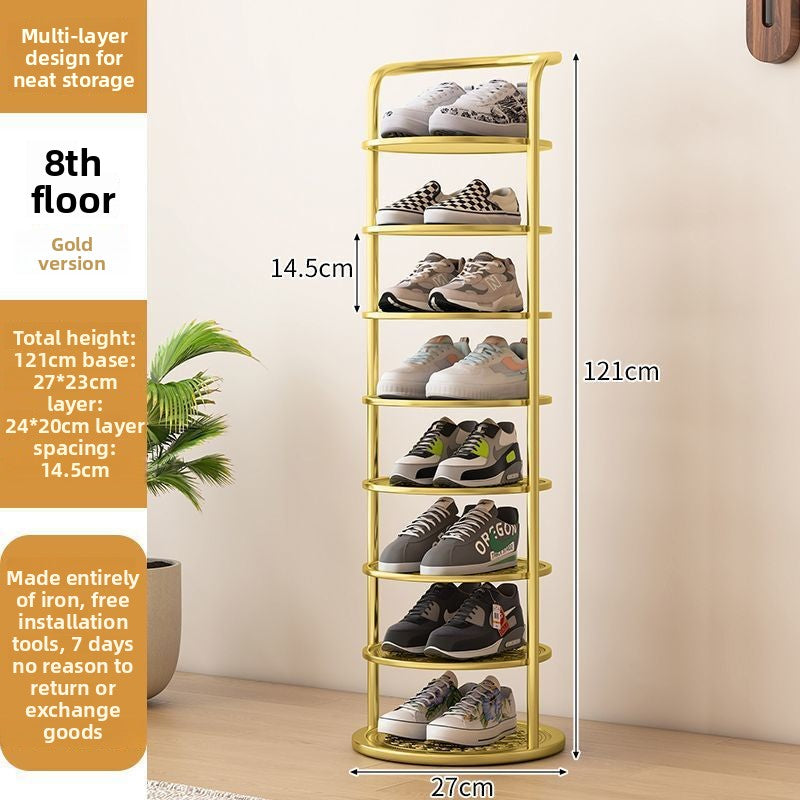 Multi Tier Iron Shoe Rack for Home Entrance Storage