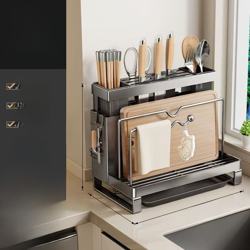 Multifunctional Kitchen Knife Storage Rack