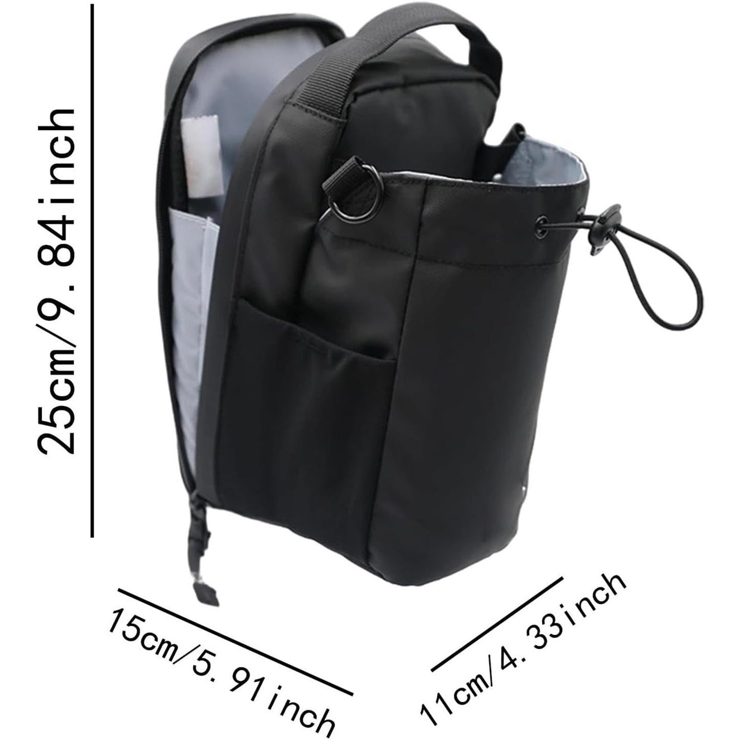 Multifunctional Sports Water Bottle Bag with Magnetic Closure