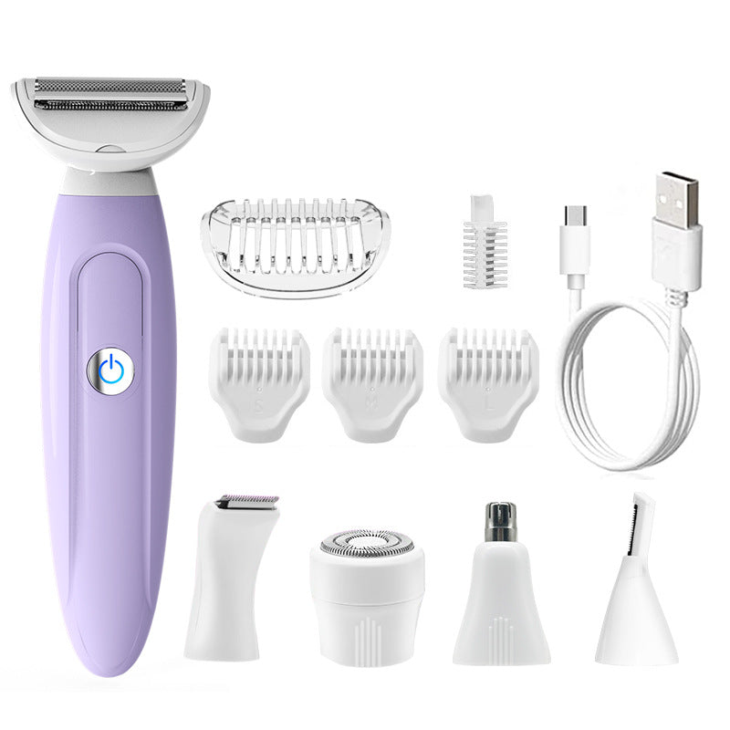 Multifunctional USB Rechargeable Hair Removal Shaver Set