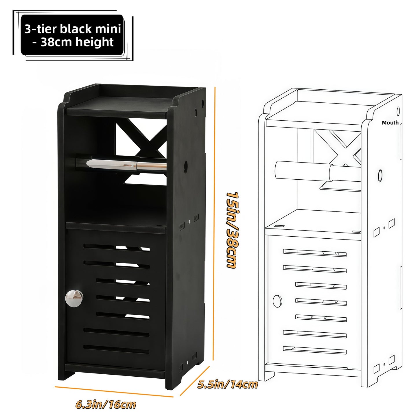 Multilayer Bathroom Storage Cabinet