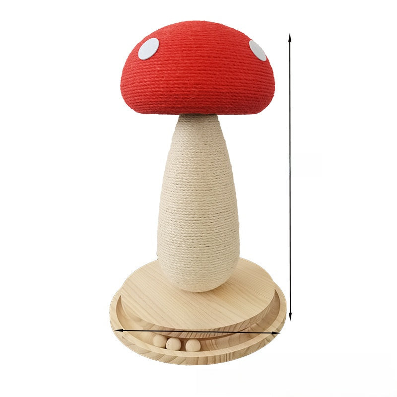 Mushroom Sisal Cat Scratching Post