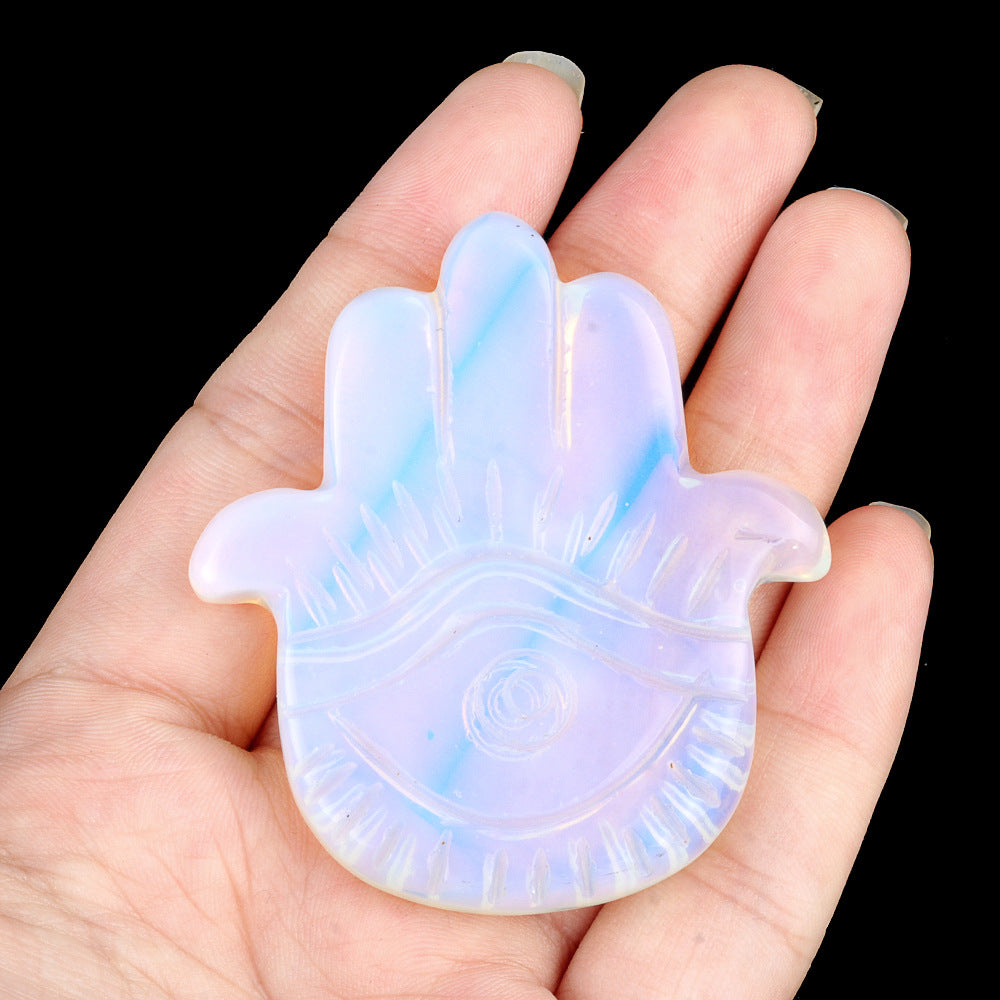 Natural Crystal Palm Angel Eye Ornament