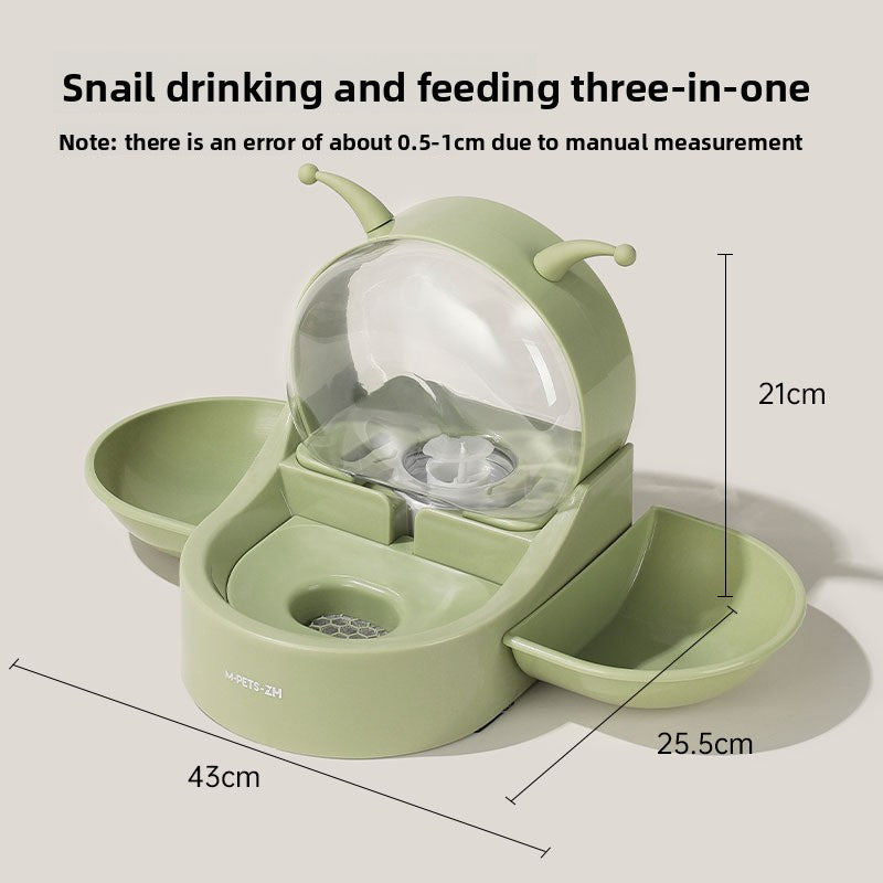 Non-Spill Pet Water and Food Bowl Station