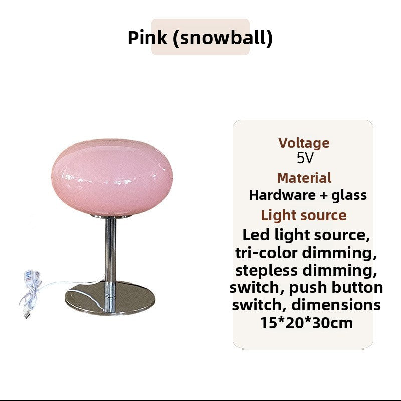 Nordic Creative USB Bedside Table Lamp with Dimmable Light