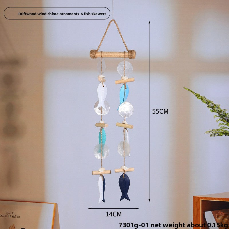 Nordic Driftwood Wind Chime Wall Hanging
