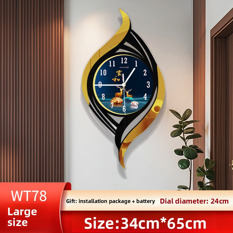 Nordic Style Silent Quartz Wall Clock