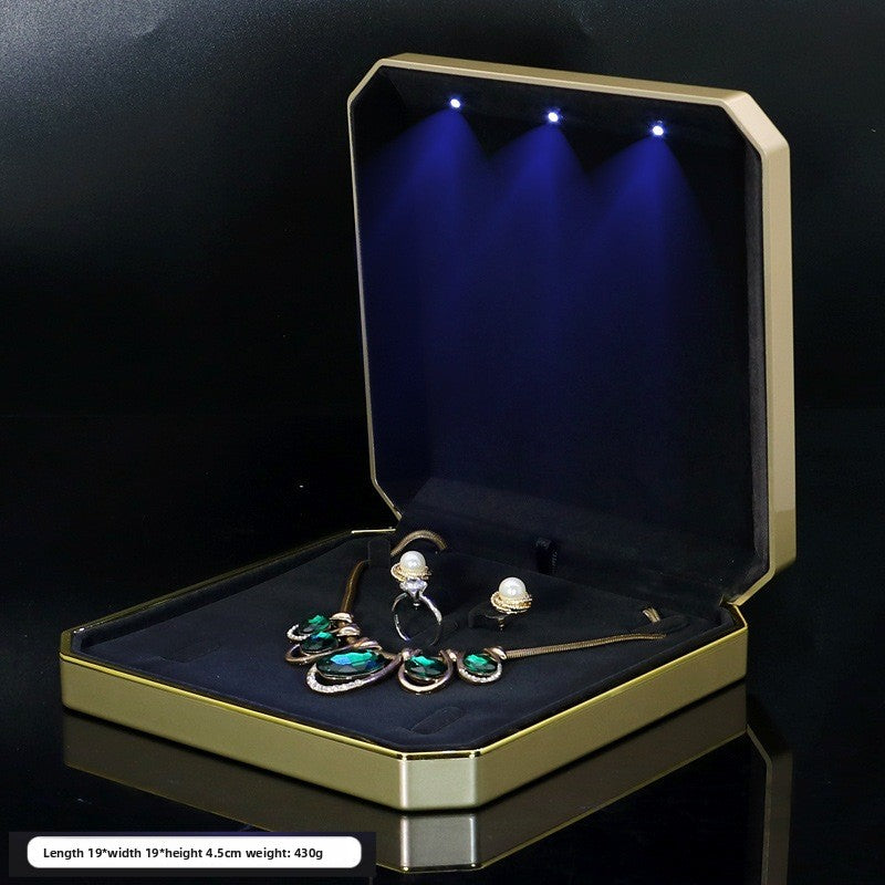 Octagonal LED Jewelry Presentation Box