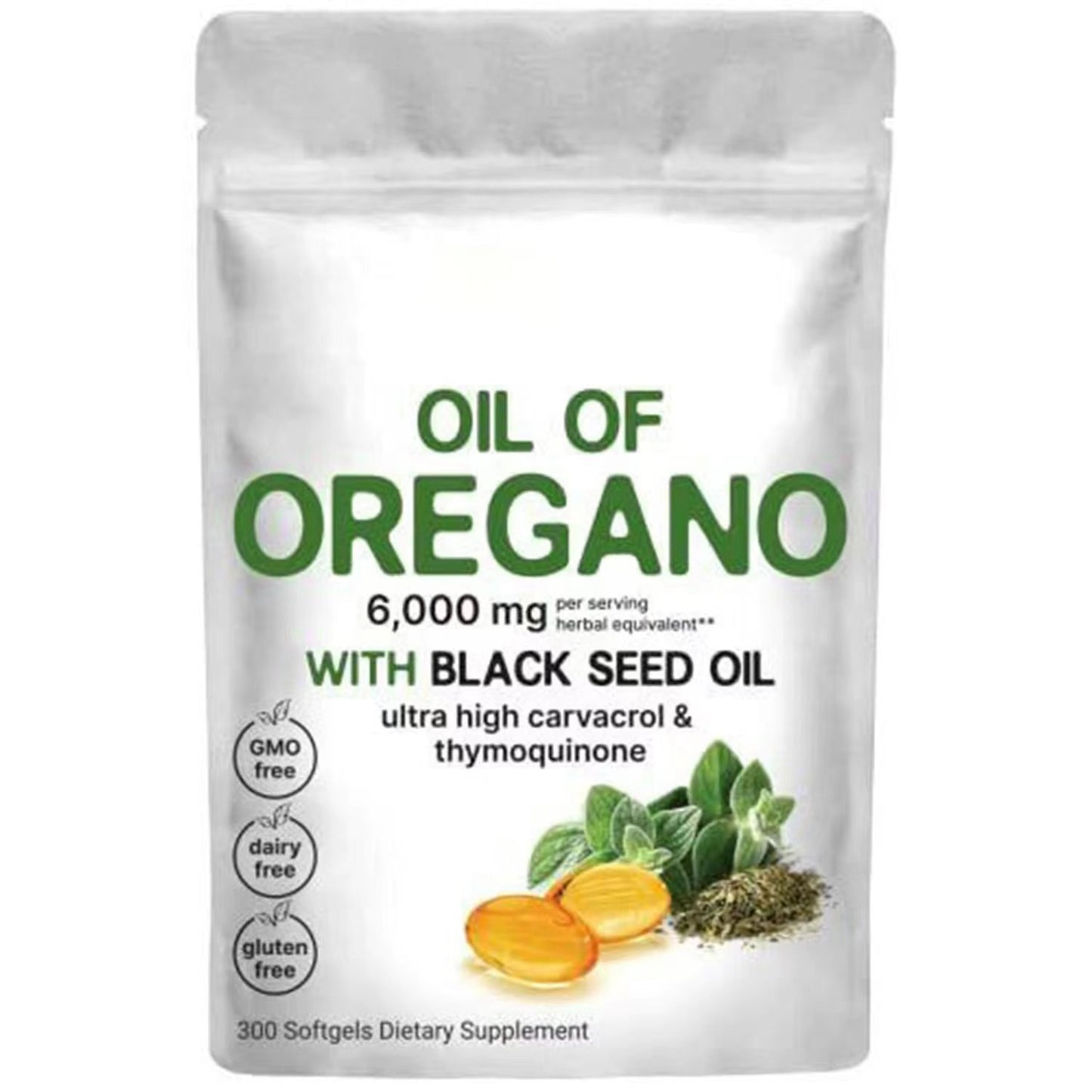 Oregano Oil Soft Capsules 300 Count