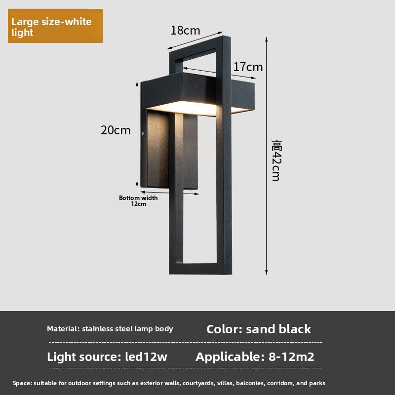 Outdoor LED Wall Lamp Waterproof Stainless Steel