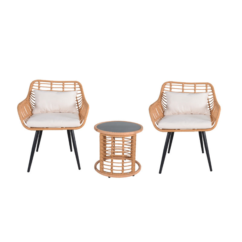 Outdoor Rattan Table and Chair Set