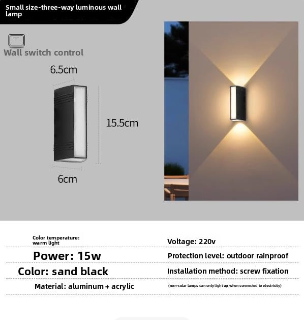 Outdoor wall lamp