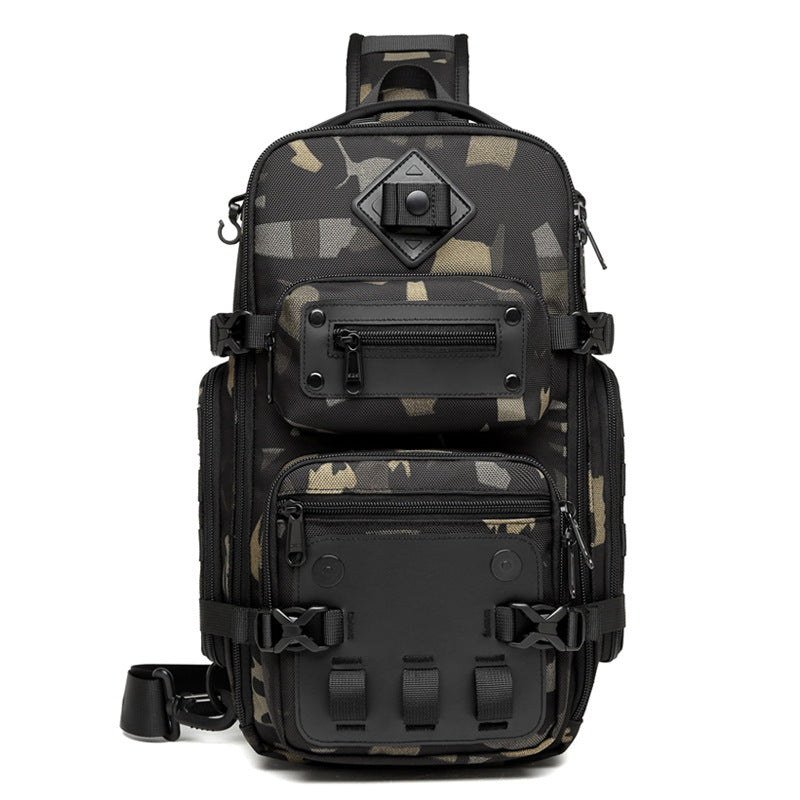 Ozuko Tactical Chest Bag for Men Outdoor Waterproof Crossbody Shoulder Bag
