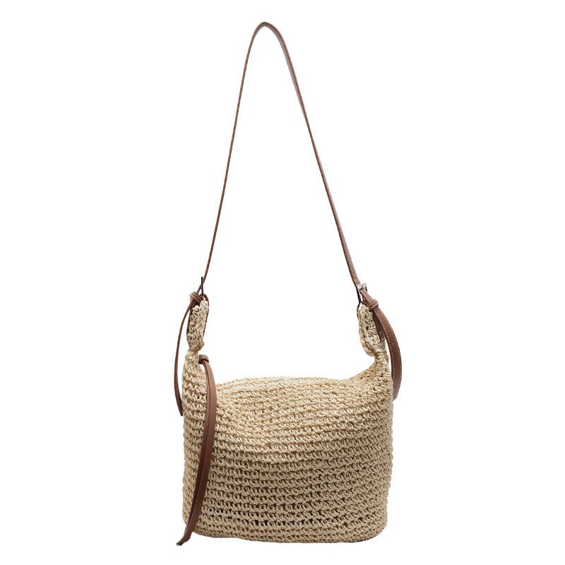 Paper Rope Single Shoulder Straw Tote Bag
