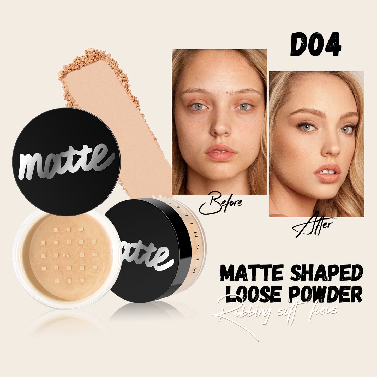 Pearlescent & Matte Loose Powder