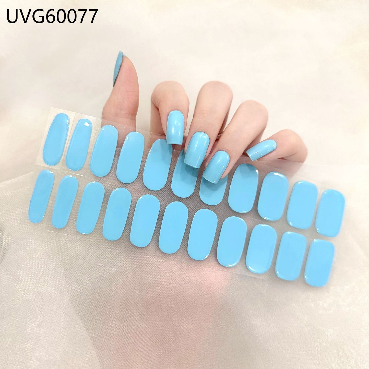 Pearlescent UV Gel Nail Stickers