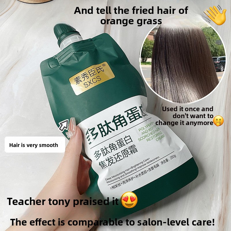 Peptide keratin smooth strands