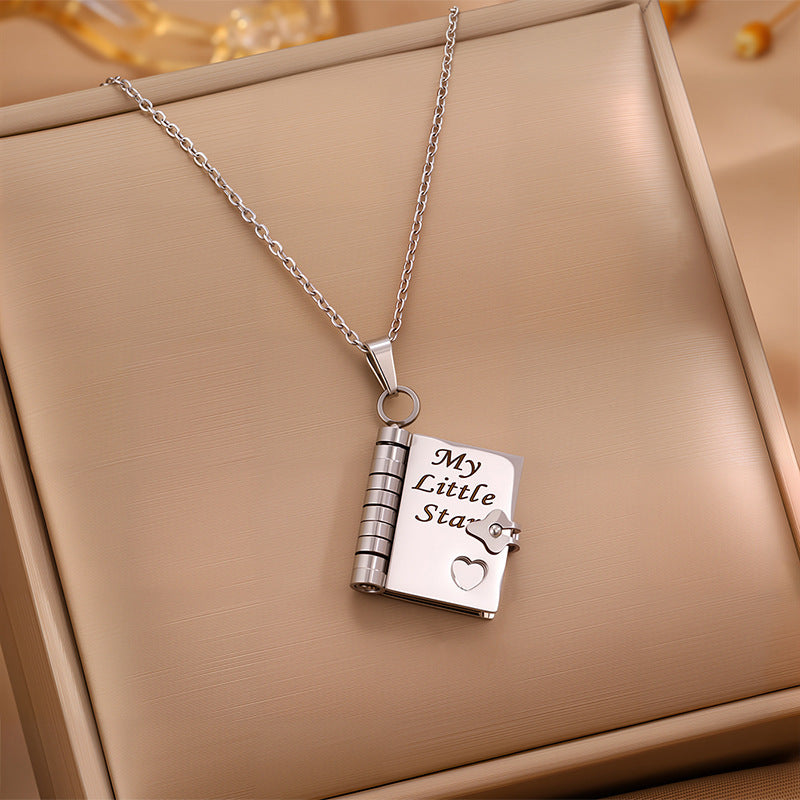 Personalized Titanium Steel Love Letter Pendant Necklace
