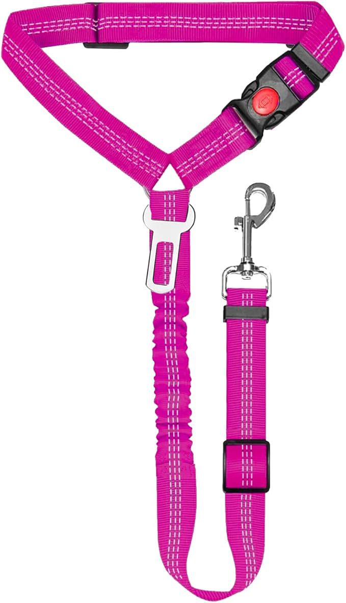 Pet Car Safety Belt with Traction Rope