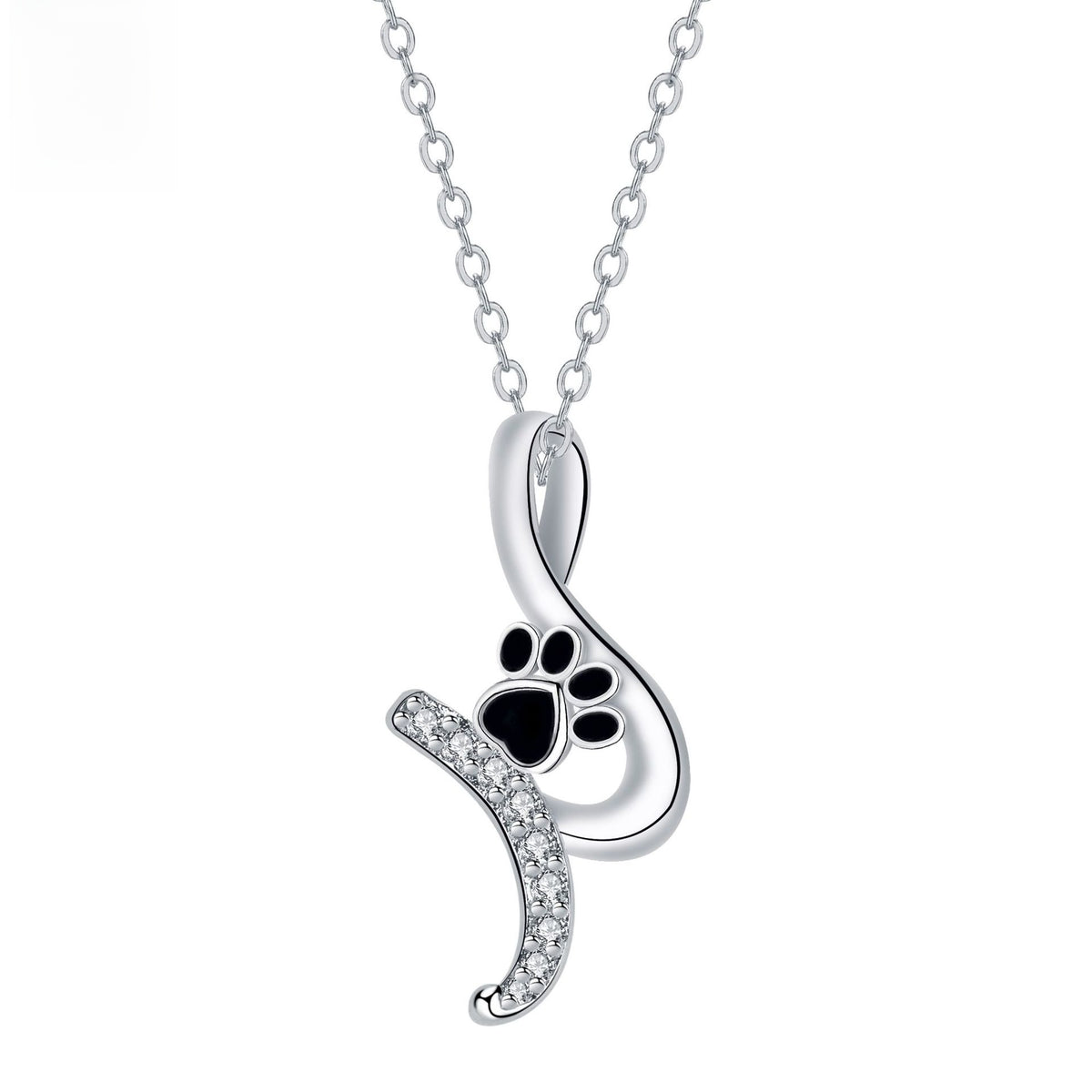 Pet Paw Print Pendant Necklaces