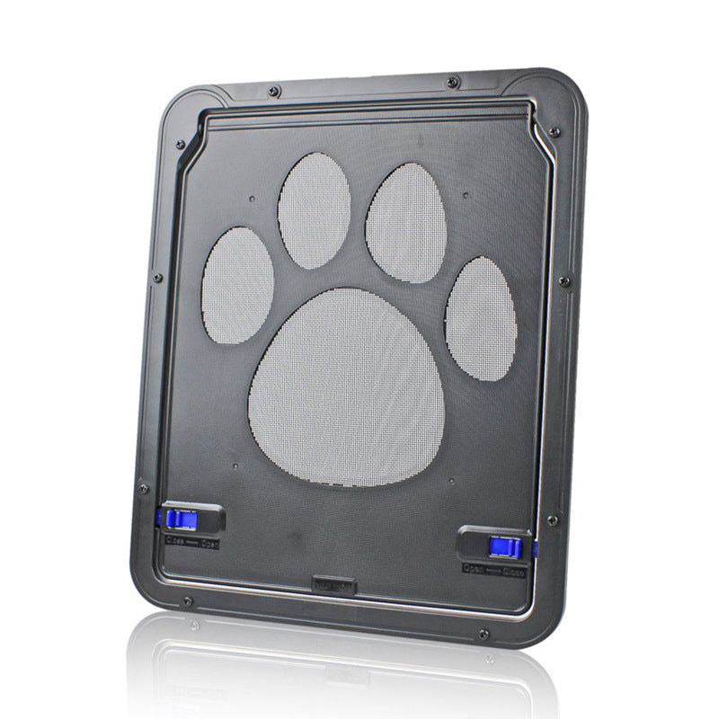 Pet Screen Door with Paw Print Design