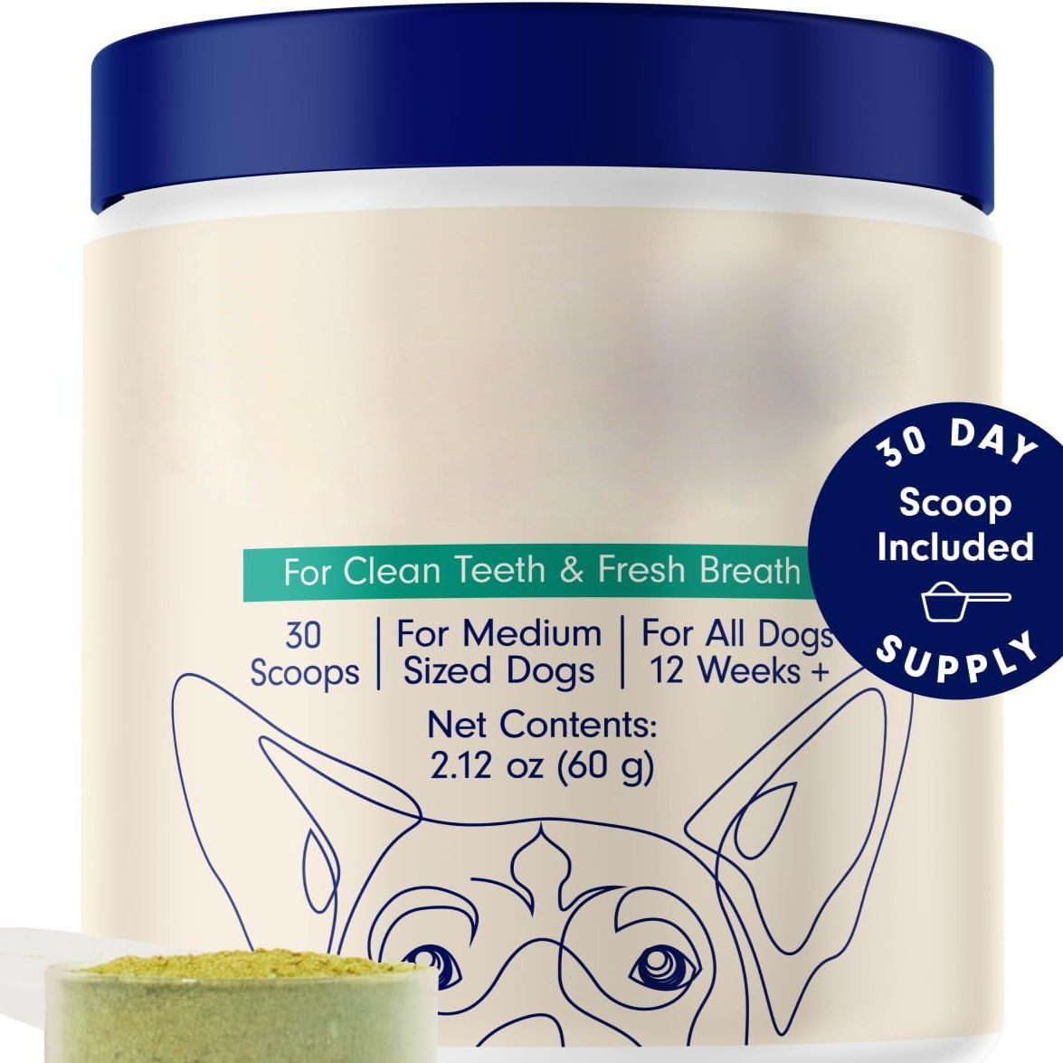 Pet Tooth Cleaning Powder Cat Dog Tartar Plaque Remover Breath Freshener
