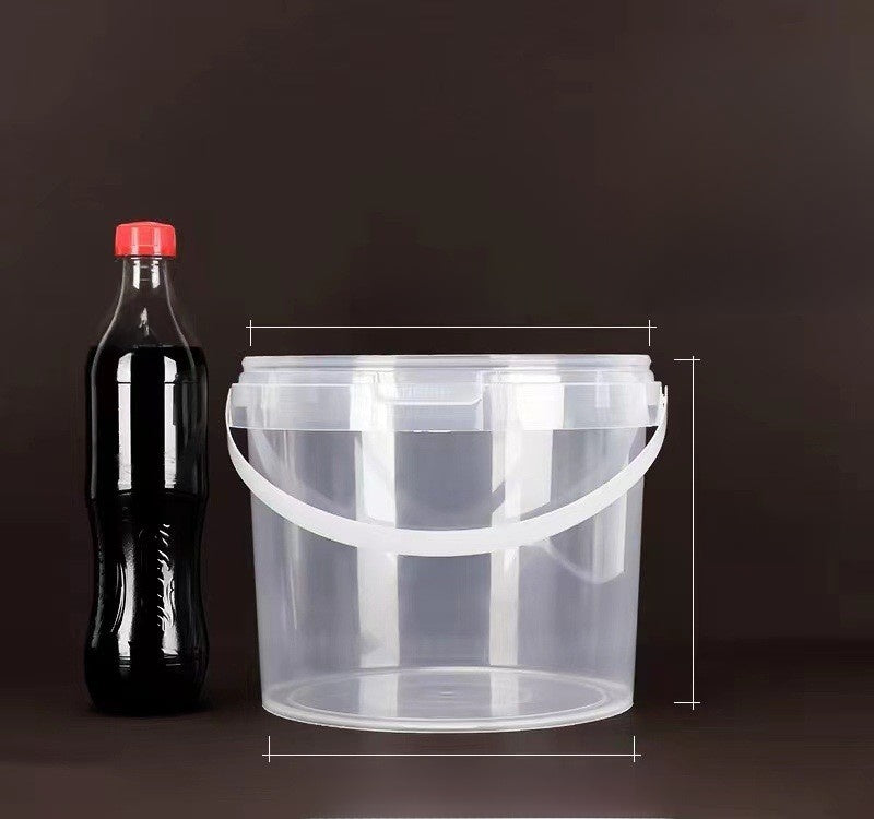 Plastic Food Storage Bucket with Lid