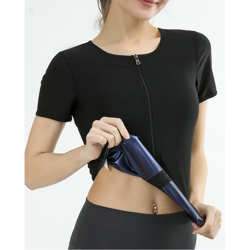 Plus Size Fitness Yoga Bodysuit with Abdominal Support