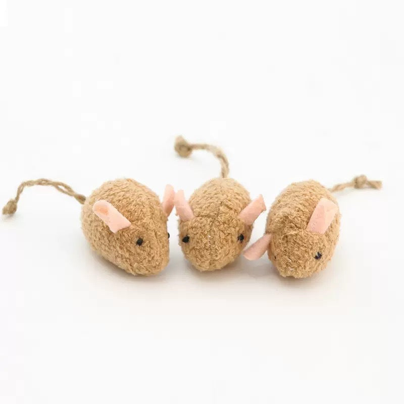 Plush Catnip Mouse Chew Toys