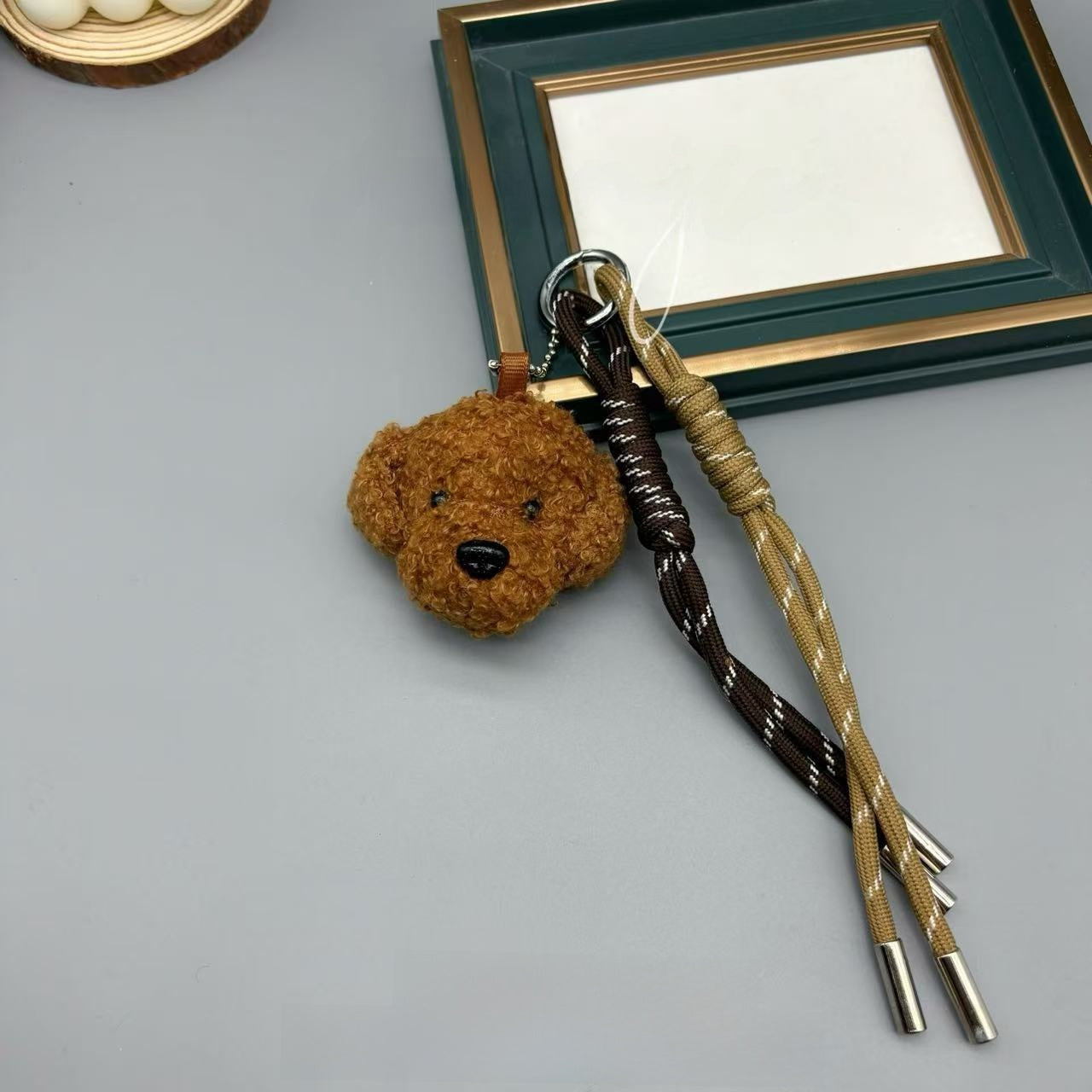 plush dog pendant
