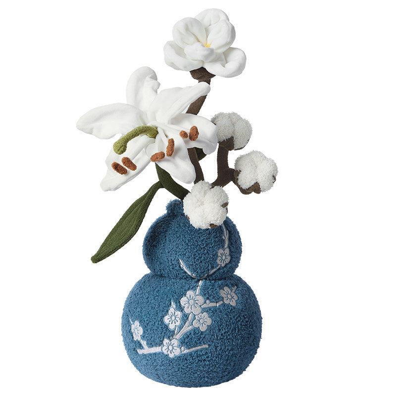 Plush Flower Vase Decorative