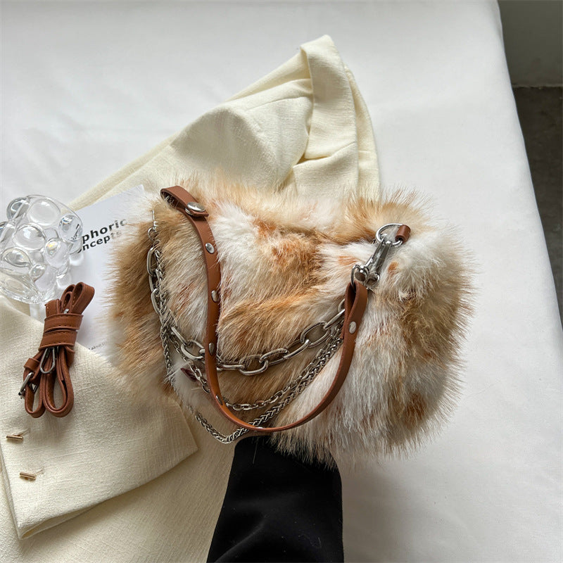 Plush handbag