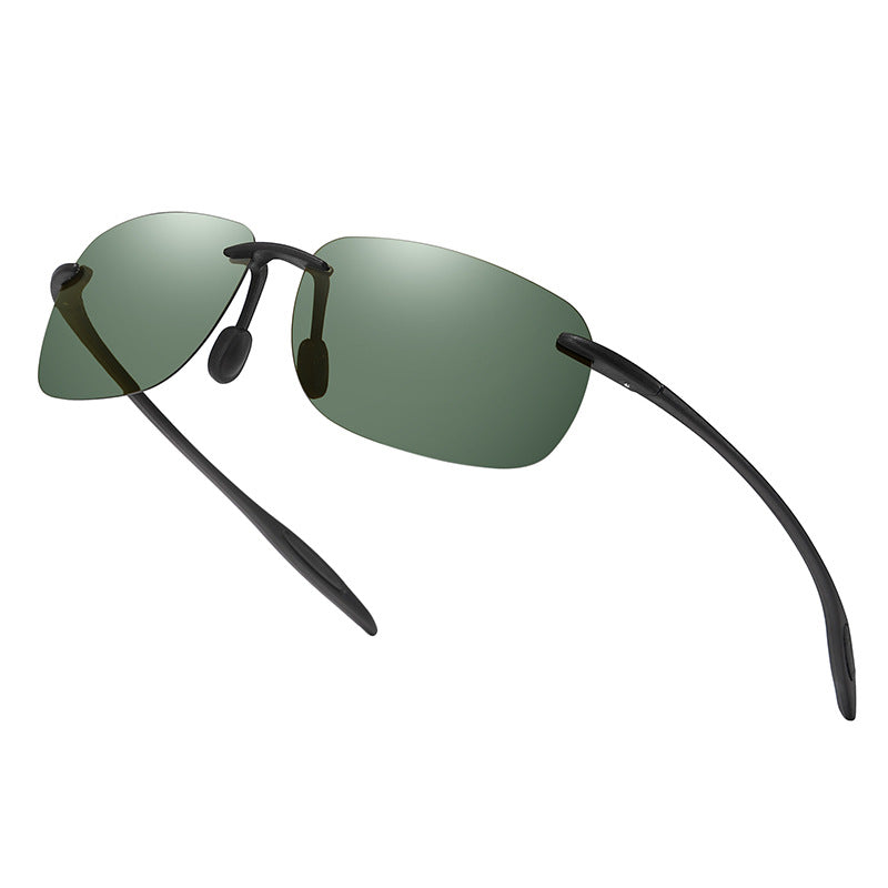 Polarized TR90 Frameless Sunglasses UV400 Protection