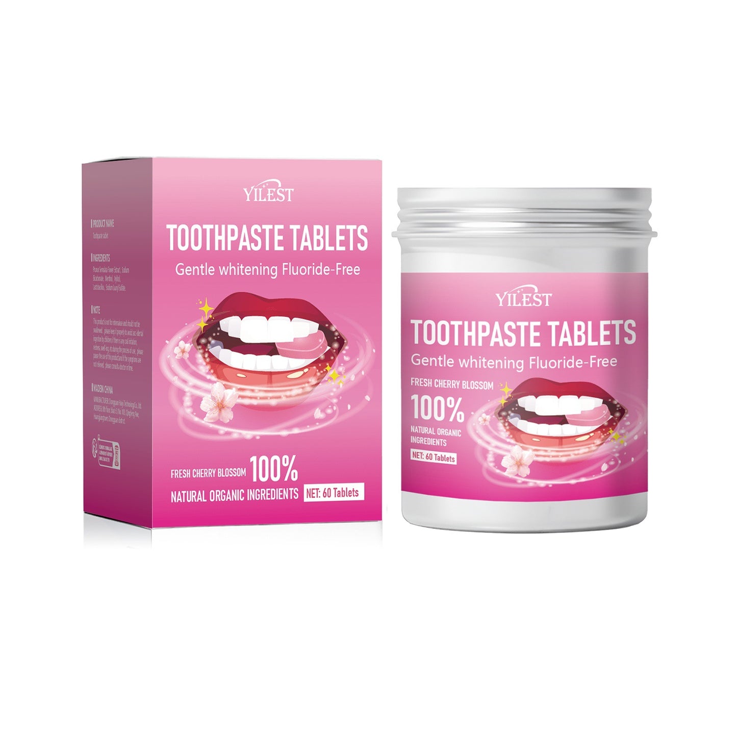 Portable fruit-flavored toothpaste strips