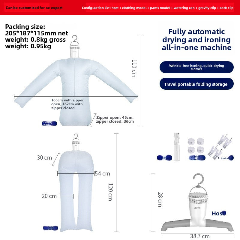 Portable Garment Steamer with Triple Function