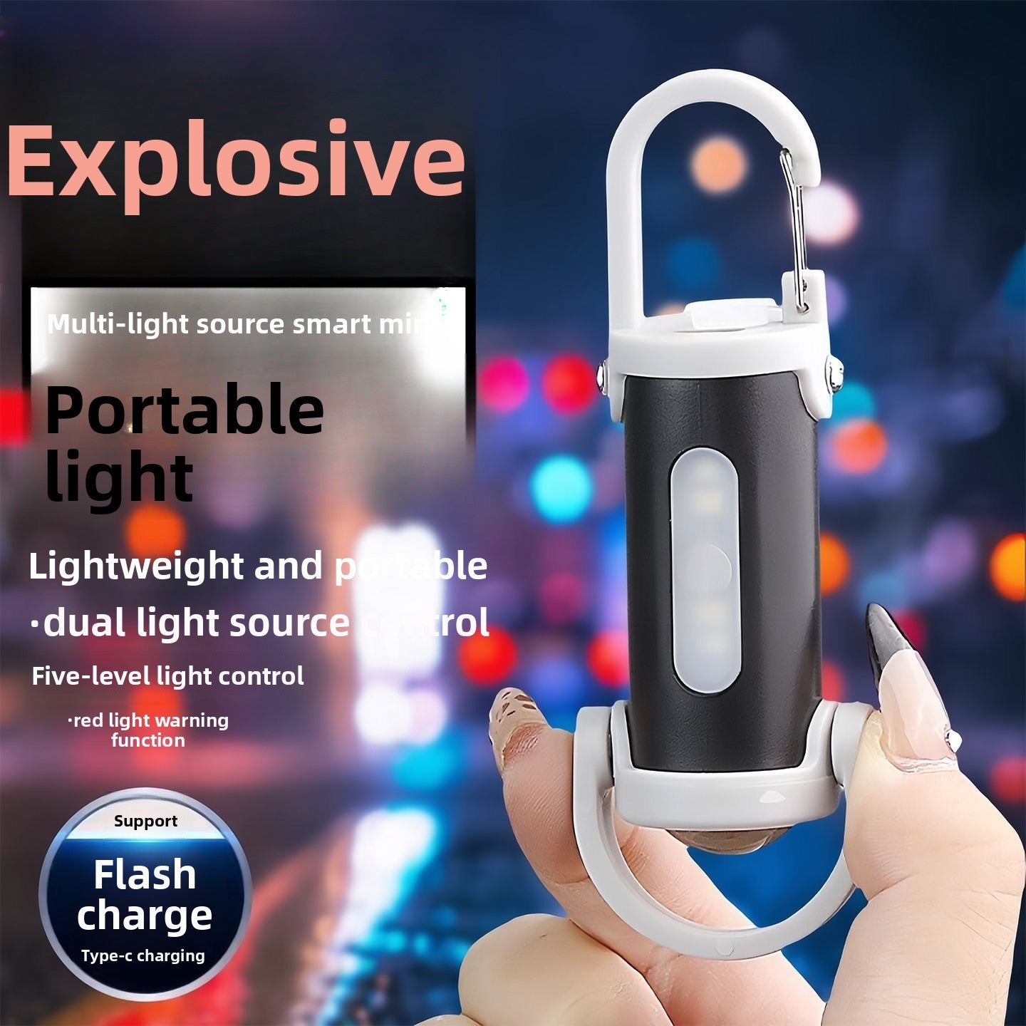 Portable Keychain LED Flashlight